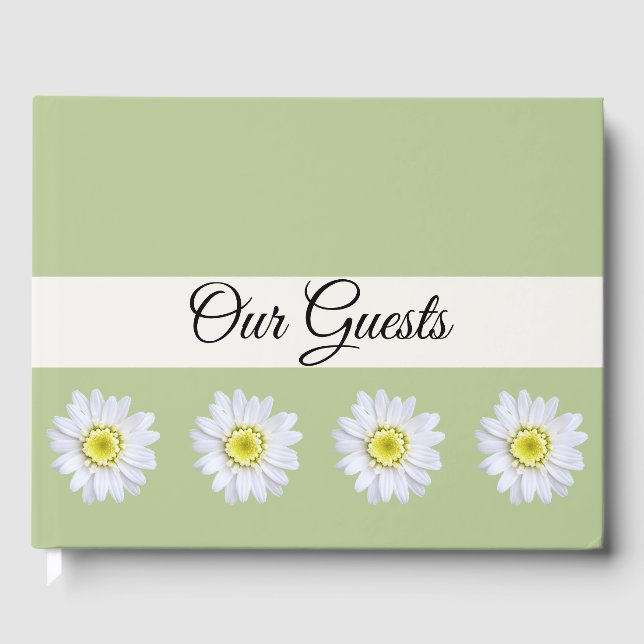 Libro de invitados - Daisies on Sage (Anverso)