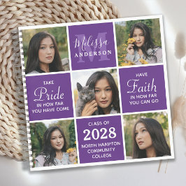 Libro de invitados de 5 Collages de fotos de grado