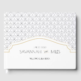 Libro de invitados de Art Deco Frame Boda
