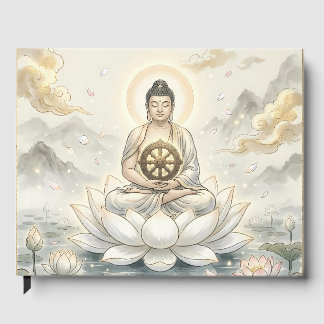 Libro de invitados de arte de meditación de Gautam