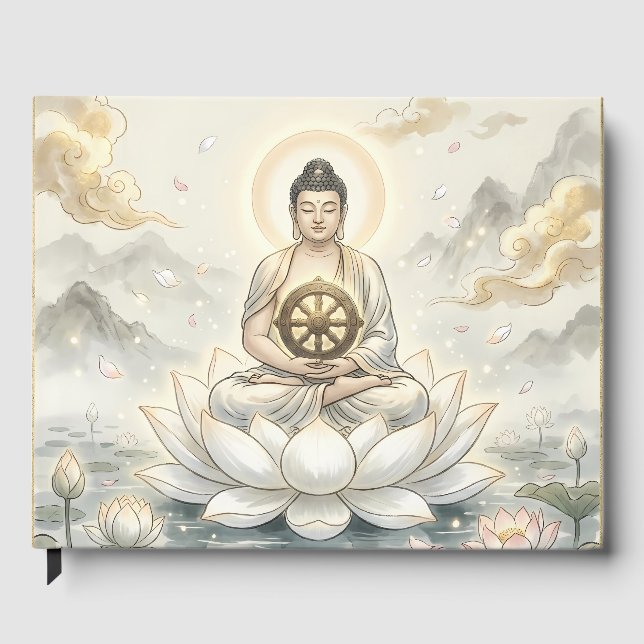 Libro de invitados de arte de meditación de Gautam (Anverso)