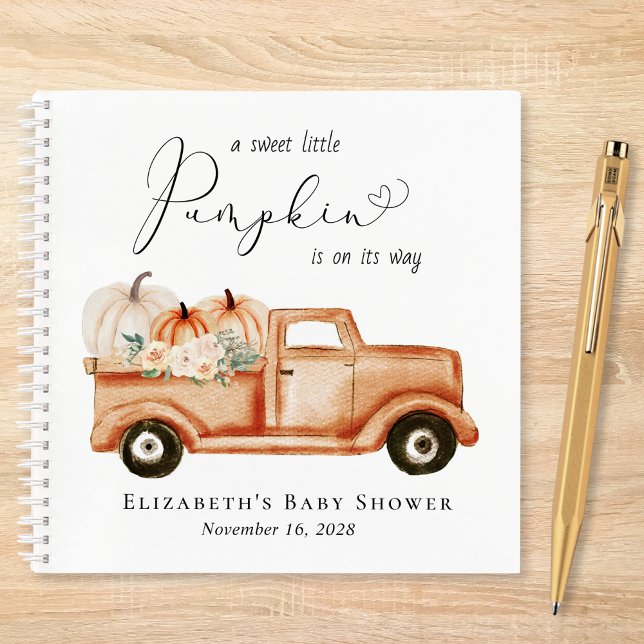 Libro de invitados de Baby Shower Cumpkin Watercol (Subido por el creador)