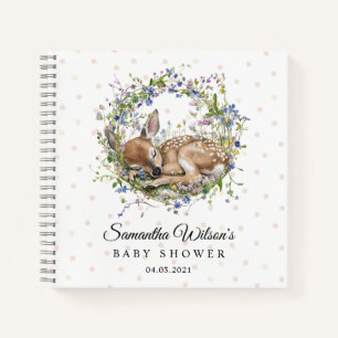 Libro de invitados de baby shower de Cute Sleeping