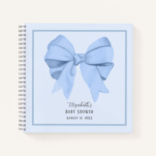 Libro de invitados de baby shower del niño con laz