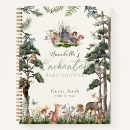 Libro de invitados de Baby Shower Enchanted Forest