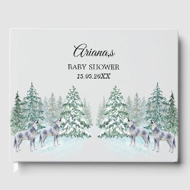 Libro de invitados de Baby Shower Forest Animals