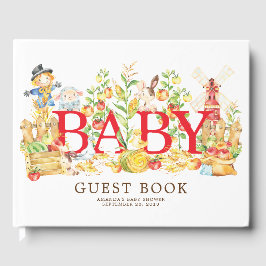 Libro de invitados de Baby Shower para agricultore