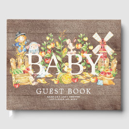 Libro de invitados de Baby Shower para agricultore