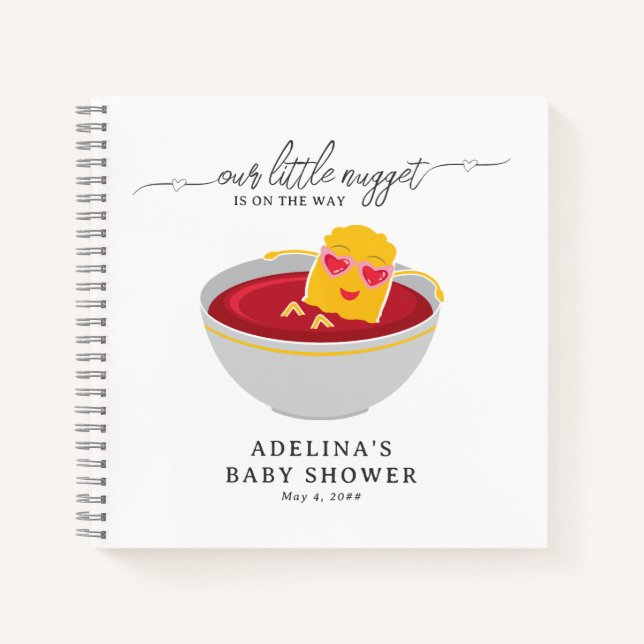 Libro de invitados de Baby Shower para Chica de Nu (Anverso)