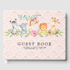 Libro de invitados de Baby Shower Sweet Safari Ani