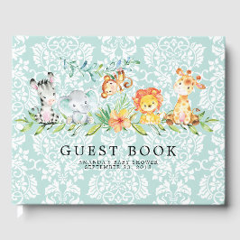 Libro de invitados de Baby Shower Sweet Safari Ani