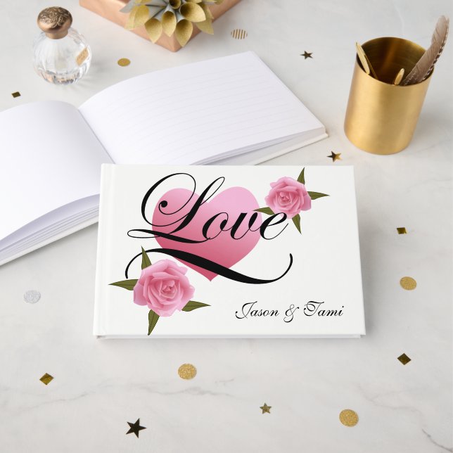 Libro de invitados de boda (Anverso Abierto)