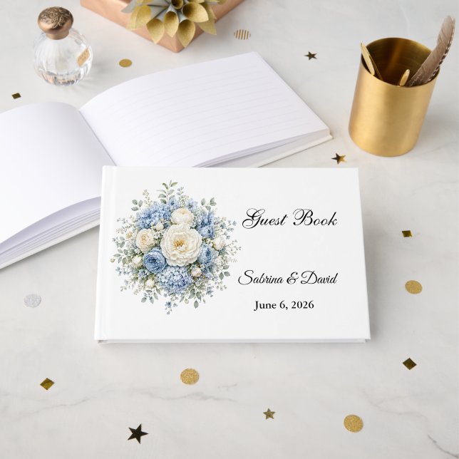 Libro de invitados de boda (Anverso Abierto)