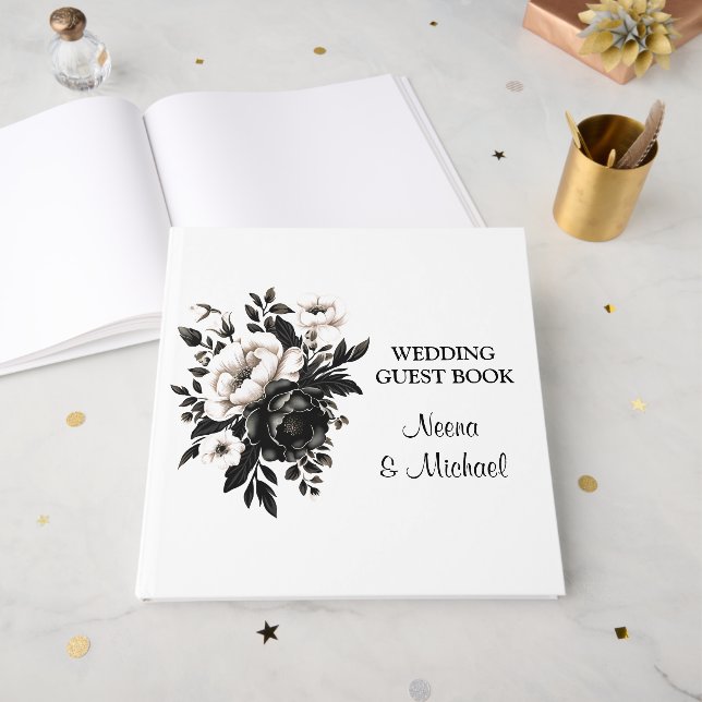 Libro de invitados de boda (Anverso Abierto)