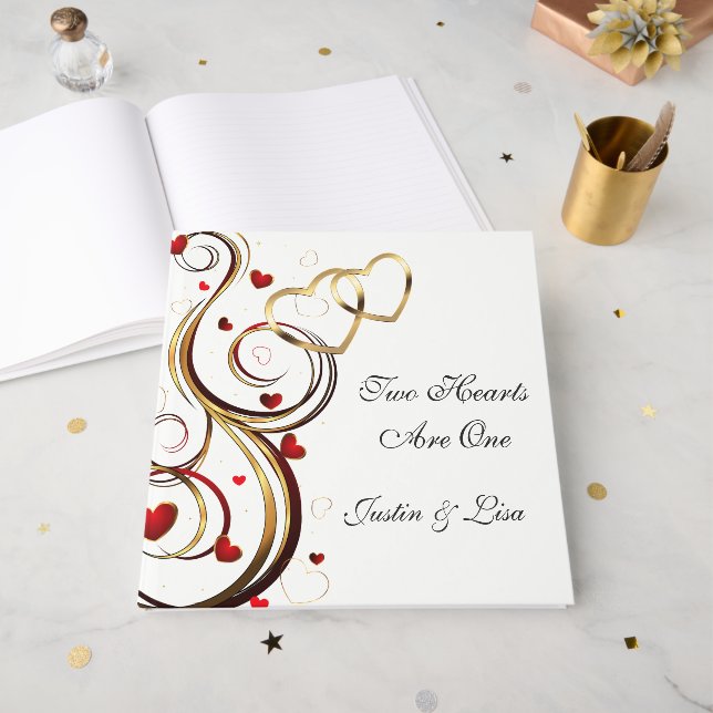 Libro de invitados de boda (Anverso Abierto)