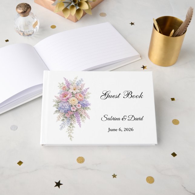Libro de invitados de boda (Anverso Abierto)