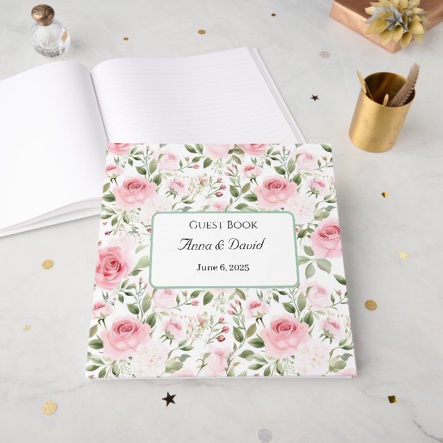 Libro de invitados de boda (Anverso Abierto)