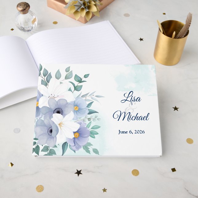 Libro de invitados de boda (Anverso Abierto)