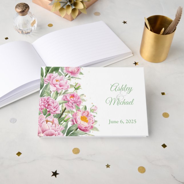 Libro de invitados de boda (Anverso Abierto)