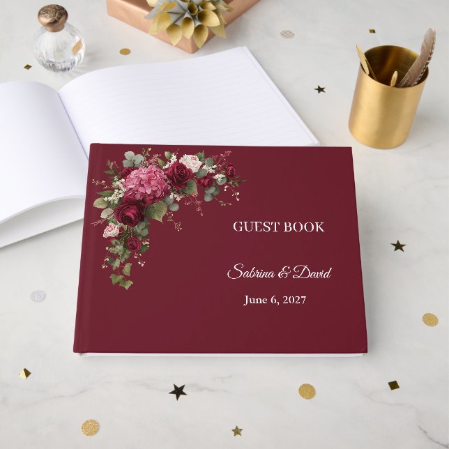 Libro de invitados de boda (Anverso Abierto)