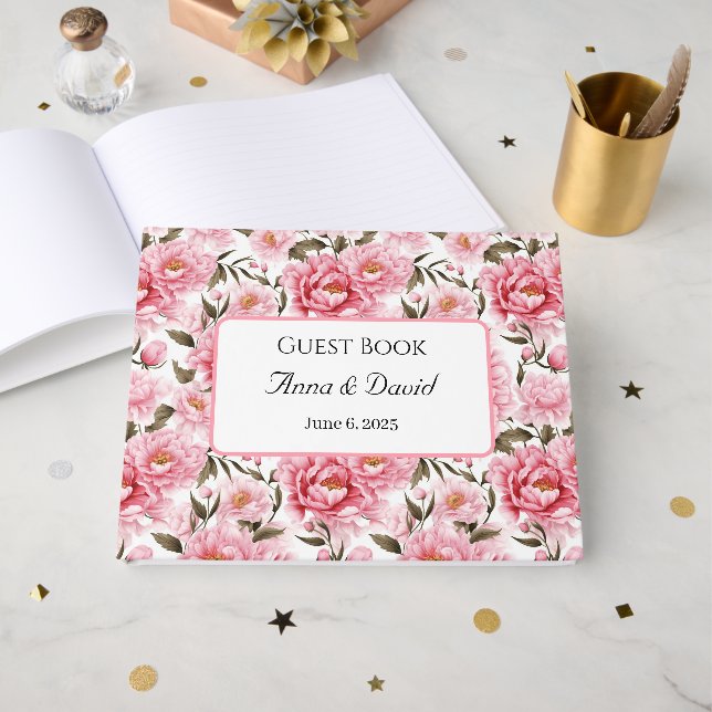 Libro de invitados de boda (Anverso Abierto)