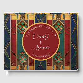 Libro de invitados de boda africana personalizado