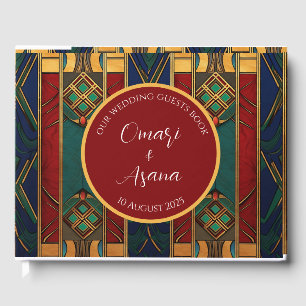 Libro de invitados de boda africana personalizado