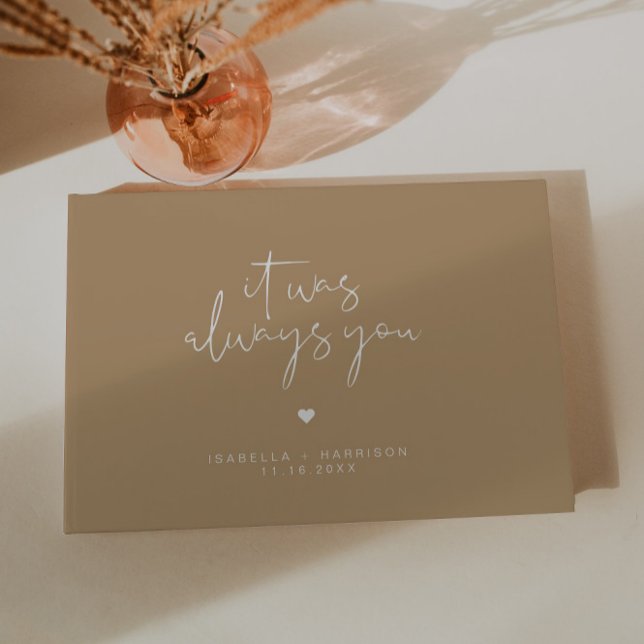 Libro de invitados de boda bohemio terroso INDIE (Subido por el creador)