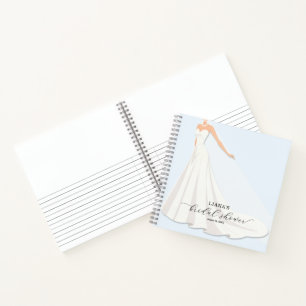 Libro de invitados de boda Chic Bridal Shower Azul