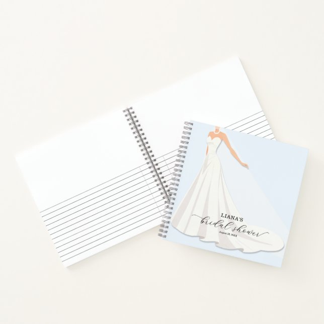Libro de invitados de boda chic regalo de ducha nu (Interior)