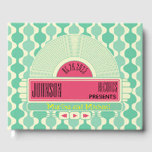 Libro de invitados de boda con jukebox de restaura