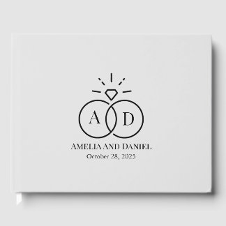 Libro de Invitados de Boda con Logo Único