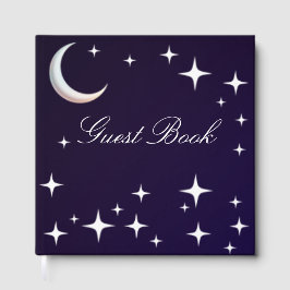 Libro de invitados de boda con tema de noche de gr