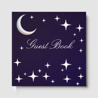 Libro de invitados de boda con tema de noche de gr