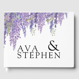 Libro de invitados de Boda de árbol de glicinia