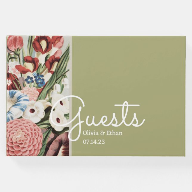 Libro de invitados de Boda de cabaña en inglés (Anverso)