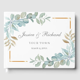 Libro de invitados de Boda de color de agua