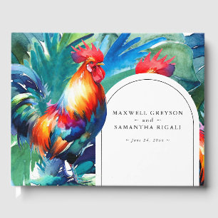 Libro de invitados de boda de destino Tropical
