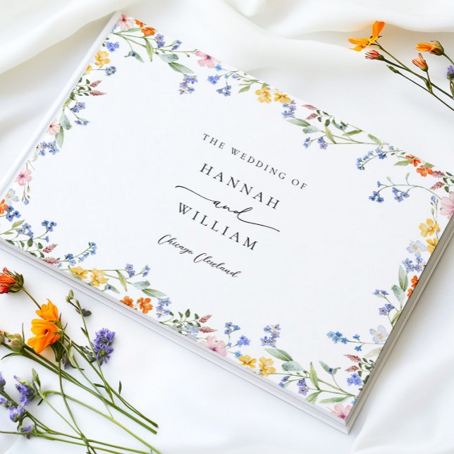 Libro de invitados de Boda de flores silvestres (Subido por el creador)