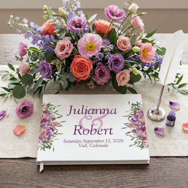Libro de invitados de boda de flores silvestres de (Subido por el creador)