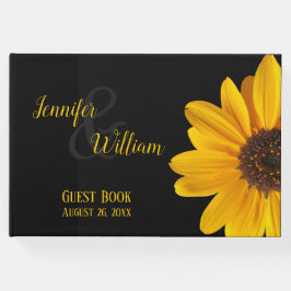 Libro de invitados de Boda de girasol