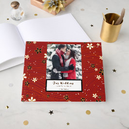Libro de invitados de boda de invierno