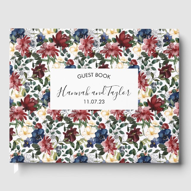 Libro de invitados de Boda de la Marina de Borgoña (Anverso)