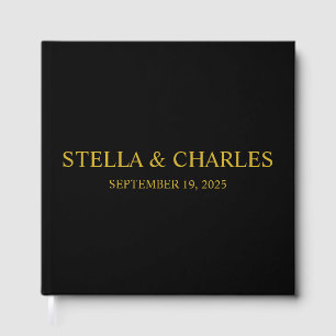 Libro de invitados de boda de lujo, nombre persona