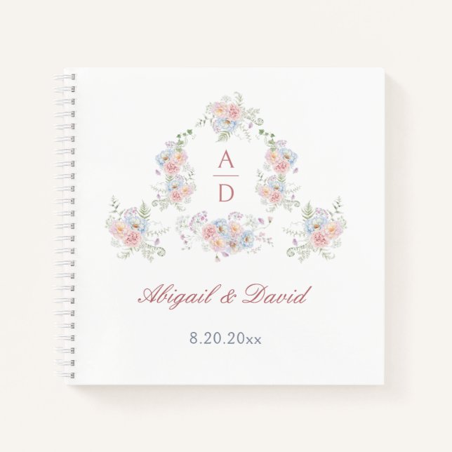 Libro de invitados de Boda de marco de Pastel Peon (Anverso)