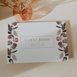 Libro de invitados de boda del jardín de la rosa p