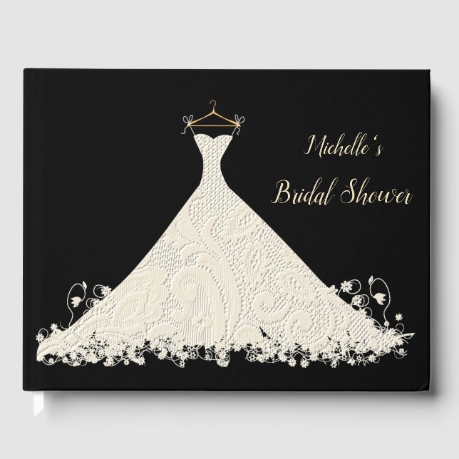 Libro de invitados de boda elegante (Anverso)