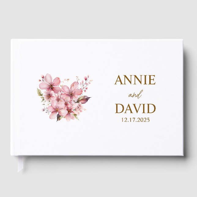 Libro de invitados de boda estético, Libro de firm (Anverso)