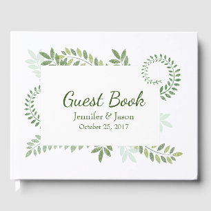Libro de invitados de boda Helechos Verdes