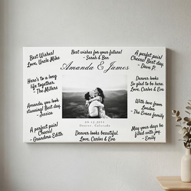 Libro de invitados de boda Lienzo Alternativa Libr (Subido por el creador)
